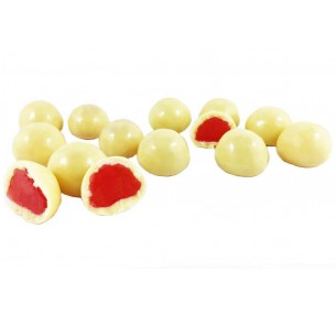 Raspberry Jellies - White 500g